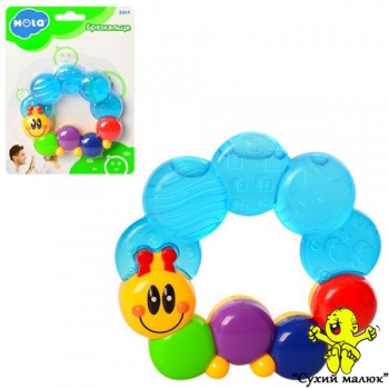 Прорізувач охолоджувач Гусеничка, брязкальце від 3 міс., 306D