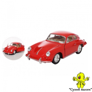 Машинка KT 5398 W Posrshe 356 металева, інерційна 12см