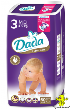 Підгузники Dada Extra Care 3 (60 шт.) 4-9 кг