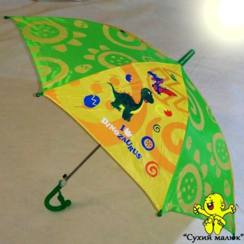 Парасоля дитяча Динозавр 49см. свисток, арт.0206