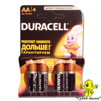 Батарейки Duracell АА LR6 MN1500 (4шт)