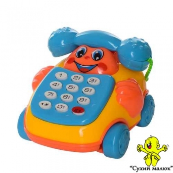 Телефон каталка музичний арт.619, 8,5см., в асортименті