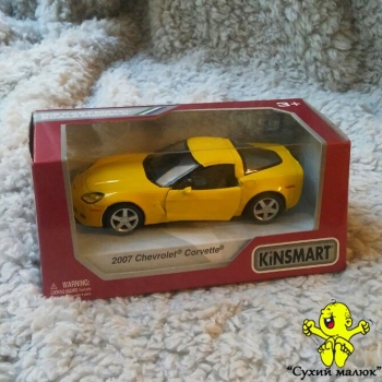Машинка Chevrolet Corvette металева, інерційна 12,5см. арт.KT5320W