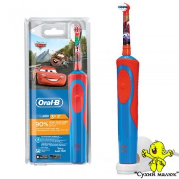 Електрична зубна щітка ORAL-B Cars Disney з зарядним, від 3 років