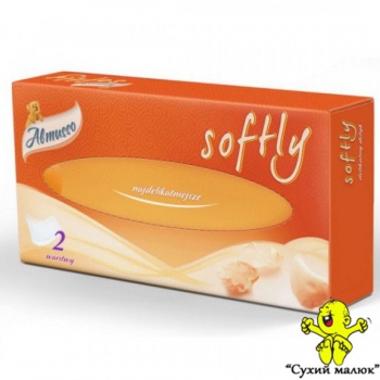 Косметичні сухі салфетки Almusso softly 100 шт./упак.