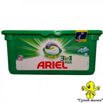 Капсули для прання ARIEL 3in1 PODS Mountain Spring 30шт.