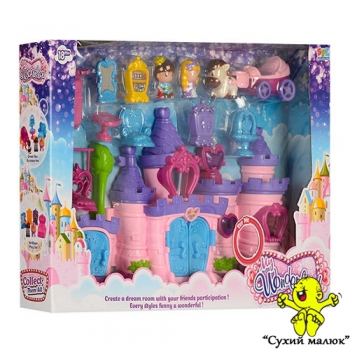 Замок ігровий 16801 світло муз карета - ВЕЛИКИЙ 62см