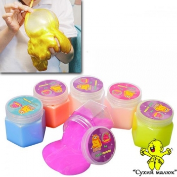 Лизун желейний 6см.видуваються бульбашки , арт.3366 в асортименті