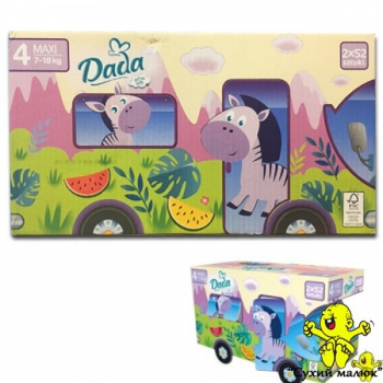 Підгузники Dada Extra soft BOX 4 (104 шт.) 7-18 кг