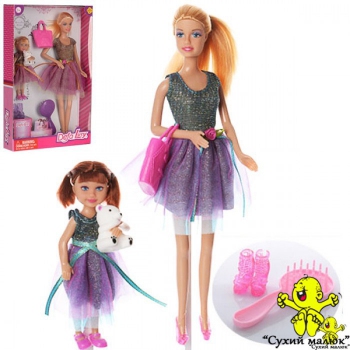 Лялька Defa з донькою та аксесуарами, 29см.