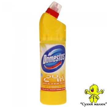 Засіб дезинфікуючий Domestos 24 Plus Lemon 750 мл. Польща