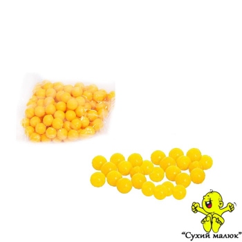 Кульки пластикові 6мм, жовті JDY-01 (100шт) для дитячих пістолетів та автоматів 