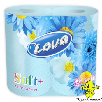 Туалетний папір My lova з тисненням 4рул. / 2 шари