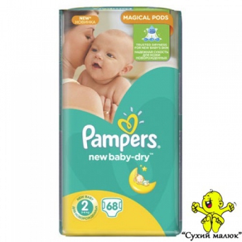 Підгузники Pampers Active Baby Dry 2 (68шт) 3-6кг