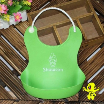 Водонепроникний слюнявчик нагрудник Showcan, зелений