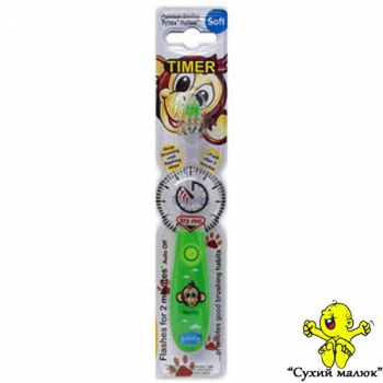 Зубна щітка дитяча Bbrite з таймером SOFT 3р.+ зелена