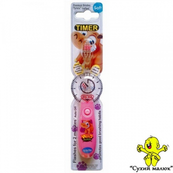 Зубна щітка дитяча Bbrite з таймером SOFT 3р.+ рожева