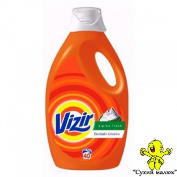 Гель для прання Vizir Alpine Fresh 2,6л./40 праннів, універсальний