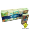 Серветки сухі, блочки Queen (10 уп/блок) 4-х шарові