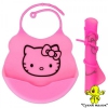 Силіконовий слюнявчик нагрудник Hello Kitty (Кошеня)